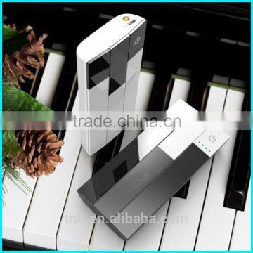 High capacity 15000mah Piano power bank with led battery charger