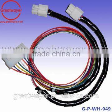 18awg cable 12 way molex pitch 4.2mm black spring protect assembly wire harness