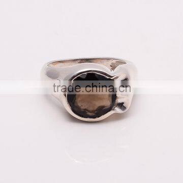 SMOKY RING ,925 sterling silver jewelry wholesale,WHOLESALE SILVER JEWELRY,SILVER EXPORTER,SILVER JEWELRY FROM INDIA