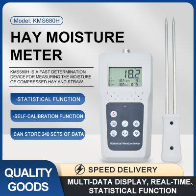 Hay Moisture Meter Fiber Moisture Meter Bale Moisture Tester KMS680H