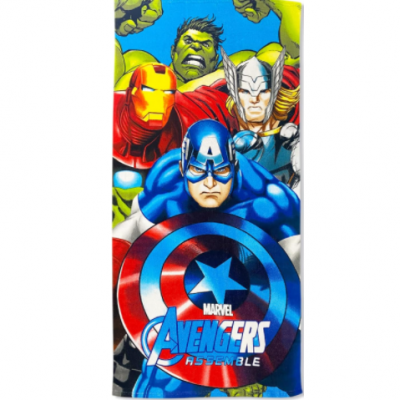 Avenger Hulk, Captain America, Thor, Ironman beach Towel Falcon Blue Hooded Poncho