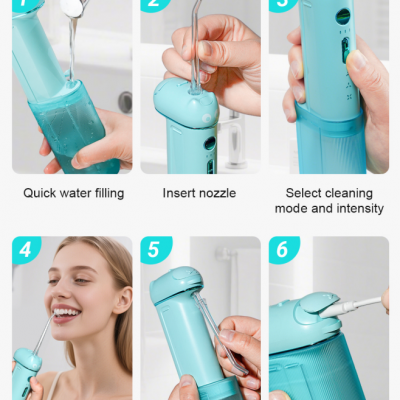 Infly P12 Black/White Water Flosser Dental Irrigator photo-5