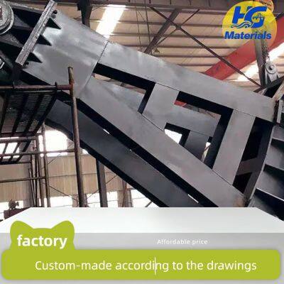 Pulley-type curved steel gate, large reservoir steel gate, sewage treatment steel gate, double-leaf steel gate