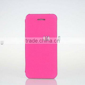 for iphone 5 leather case electroplate sides