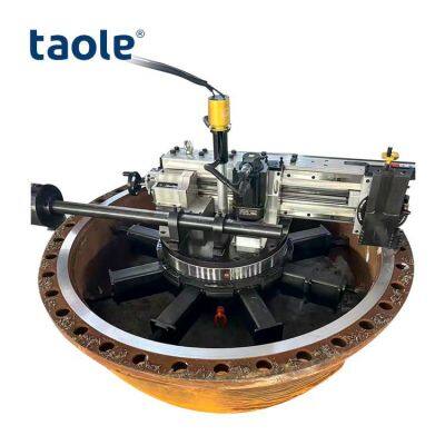 tfs(p)-i1650 фрезерный станок для обработки кромок фланцев, фрезерный станок для обработки фланцев внутренне-расширяемого типа, электрическая обработка фланцев, нефтехимическая промышленность
