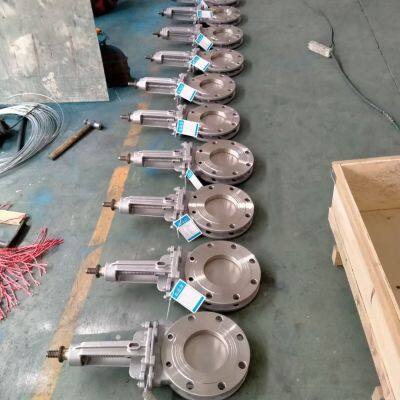 DN500 Soft Seal Resilient Seat CI DI GGG50 Ductile Iron Pn10/16 Wafer Type Knife Gate Valve With Hand Wheel photo-6
