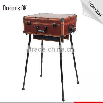 Lighted Aluminum Makeup Case With Legs With 4 Universal Wheels photo-4