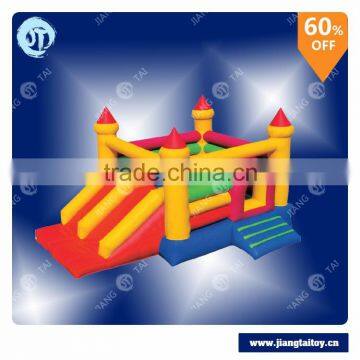 Custom-made JT-14206B children amusement park Inflatable bouncer castle slide