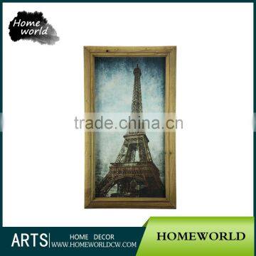 Excellent Souvenir Painting Eiffel Tower Framed Art Work Contemporary