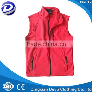 red warm cotton-padded vest