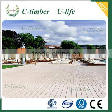 Natural Wood Feeling Plastic WPC Timber Decking photo-4