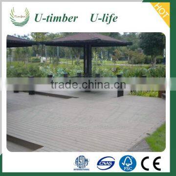 Pure colors WPC composite decking outdoor floor