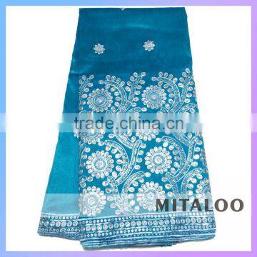 Mitaloo 2015 Hot New Fashion Custom George Lace Fabric Gold Color MGP0042 photo-4