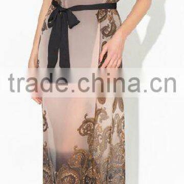 2016 Summer Dress Chiffon and Printing Flower