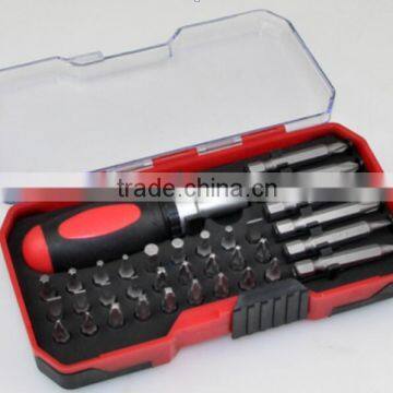 34PC Screwdriver Bits Set screwdriver- hand tool set with ratchet screwdriver handle