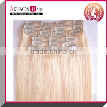 100% virgin cheap Brazilian high quality afro quad weft clip in hair extension double drawn 200g