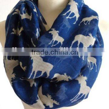 Hot Selling 2015 New Antelope Pattern Print Fashionable Lady Scarf photo-3