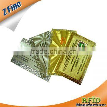 high-grade metal card&VIP card&membership card & gold busniess card/cheap metal busniess card