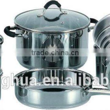 10 PCS stainless steel cookware set