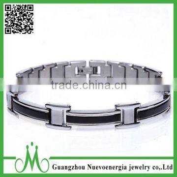 Wholesale stainless steel black plating high quality bracelet