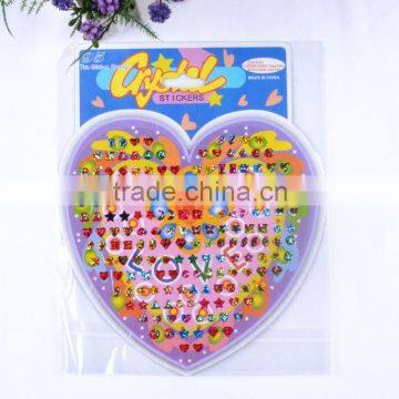 Heart shape cute printable cartoon baby sticker