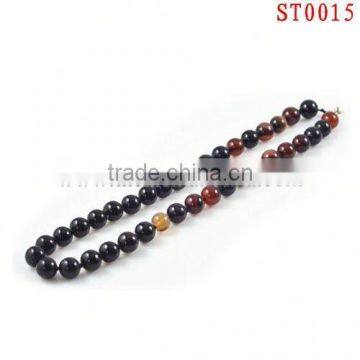 ST0015 10mm dream round nature pearl high quality stone necklace direct buy china