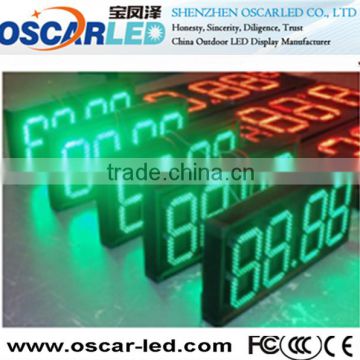 Competitive price high quality 7segment led digita gas station price number programming sign led display