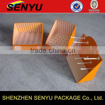 products display quikly for hot sale, corrugated board PDQ folding boxes