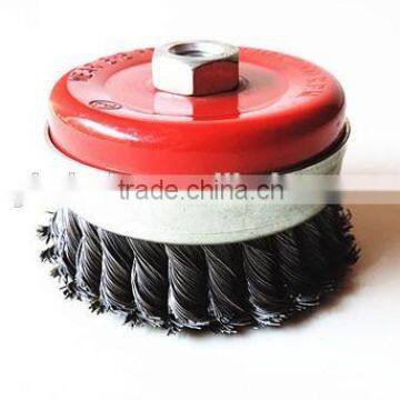 Abrasive Cup Bowl Steel Brush Wire, Cup Brushes-twisted wire