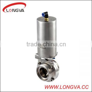 SUS304/316L Sanitary Stainless Steel Pneumatic Butterfly Valve