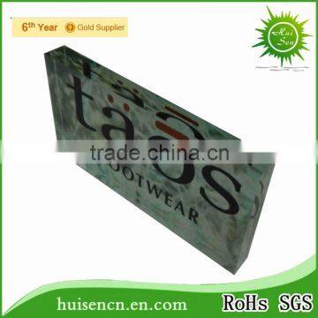 Store deco high quality acrylic stamp block