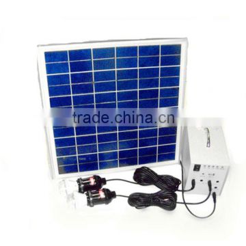 mini solar system 15w for home lighting and usb charging