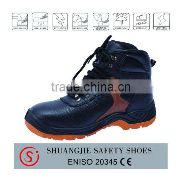 Middle East style leather steel toe cap safety shoes