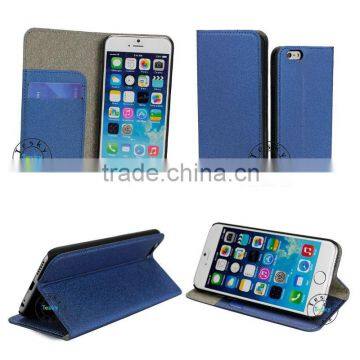 Fancy Business Style Hot Selling Credit Card Leather Cell Phone Wallet Case For Apple For iphone 6