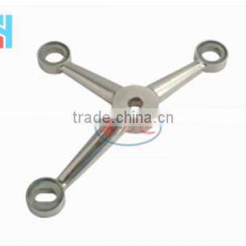 three -arm 250 spider 304 316Stainless steel spiders for glass curtain wall fixing system