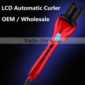 Professional magic hair curler automatic hair curler with lcd