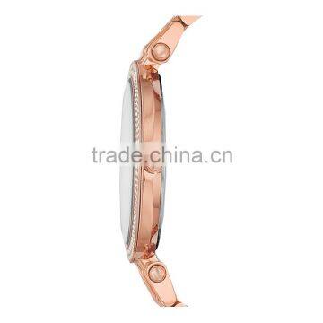 China Alarm Women's Vintage Diamond Bezel Stainless Steel Bracelet Watch Water Resistant Quartz Movement photo-4