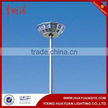 Middle mast lighting pole hot dip galvanized and powder coating,15m,20m