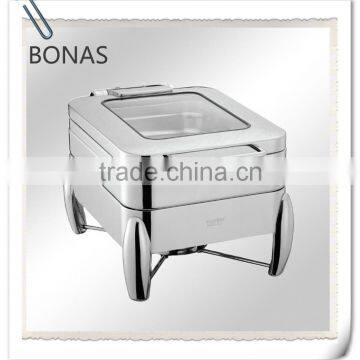 Stainless steel roll top chafing dish, chafing dish burner