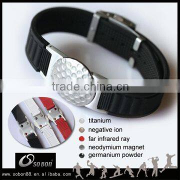 New Design Silicone Wristband Custom Logo Magnetic Bracelet With Changeable Ball Marker photo-3