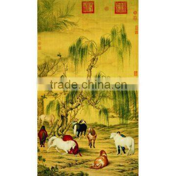 Christmas Ornament Simulate Painting Of Eight Horses