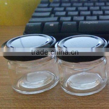 small size glass honey jars 25ml