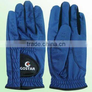 Navy Synthetic Leather Golf Glove