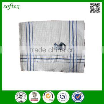 China Manufacturer Cheap Waffle Weave Cock Embroidered Kitchen Tea Towels photo-2