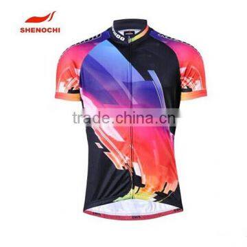 Full Sublimation Printing Short Sleeve Cycling Jersey Never Fade Cycling Clothing Team Specialized Cycling Jersey Dri Fit
