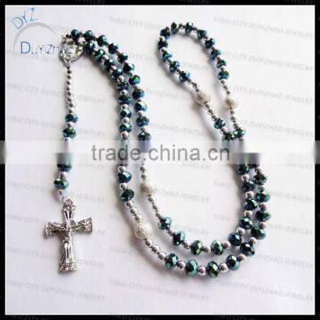 Fashion flat crystal rosary