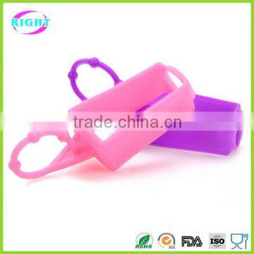 Customized Silicone Hand Sanitizer Holder Keychain photo-1