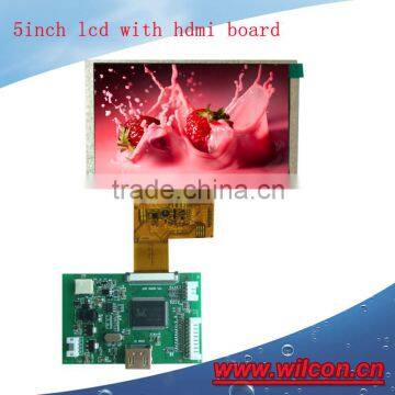 5inch 800*480 lcd display with hdmi controller board