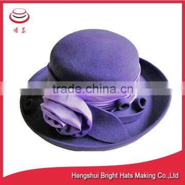 Roll Brim Hat , Large Brim Bowler Hat