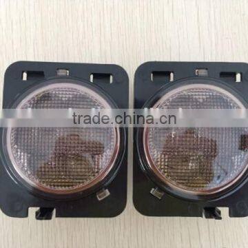 Amber color led side marker fender flares lights for jeep wrangler turn signal light